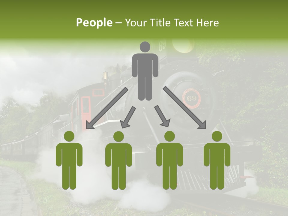 Senior  Human Finger PowerPoint Template