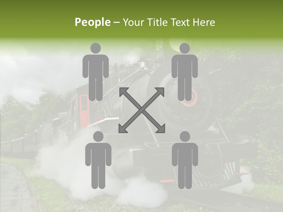 Senior  Human Finger PowerPoint Template