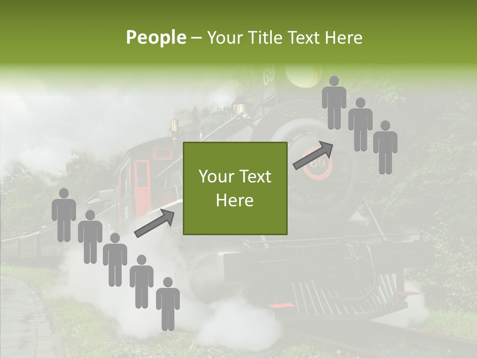 Senior  Human Finger PowerPoint Template