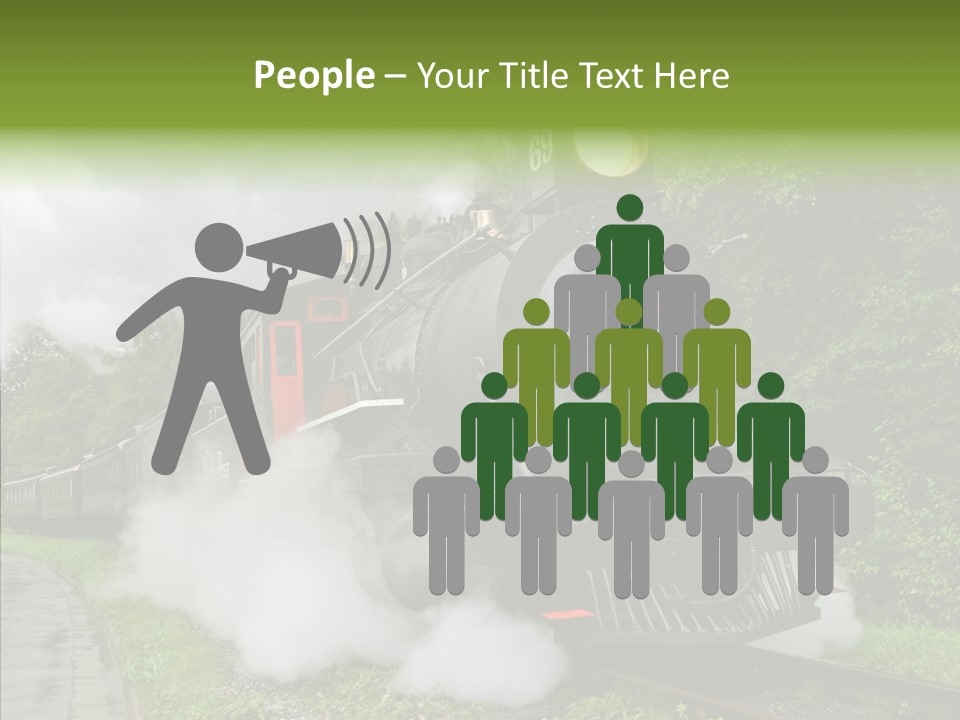 Senior  Human Finger PowerPoint Template