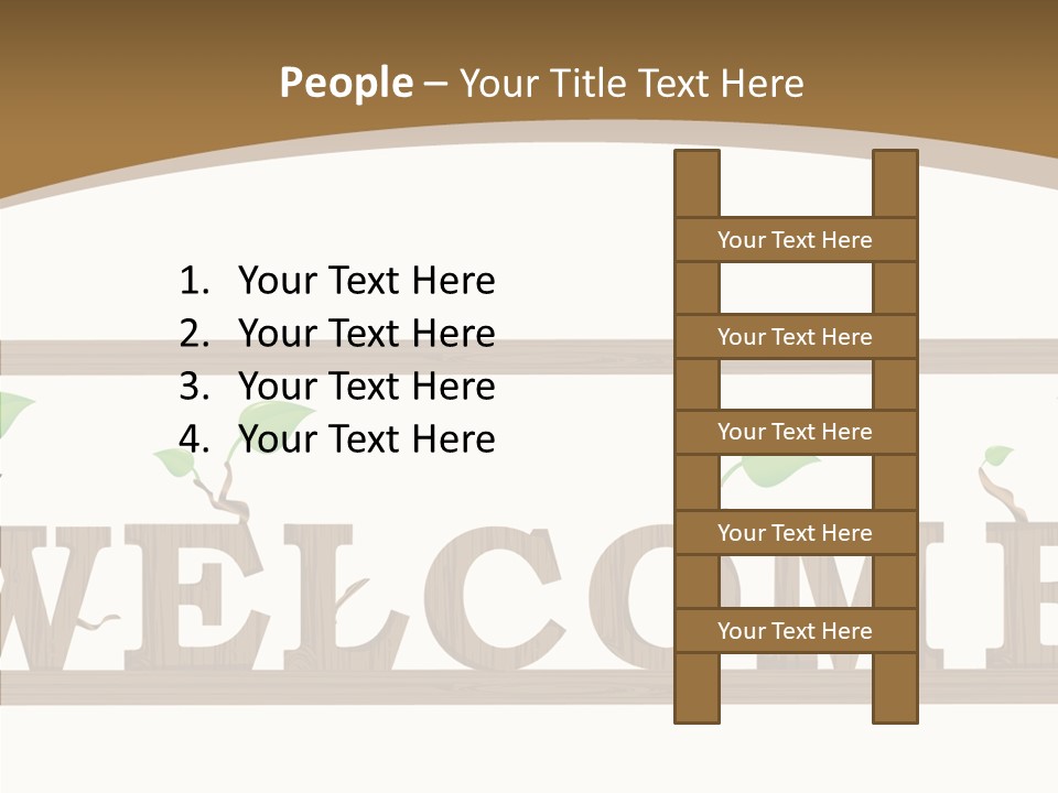 Senior  Elderly White PowerPoint Template