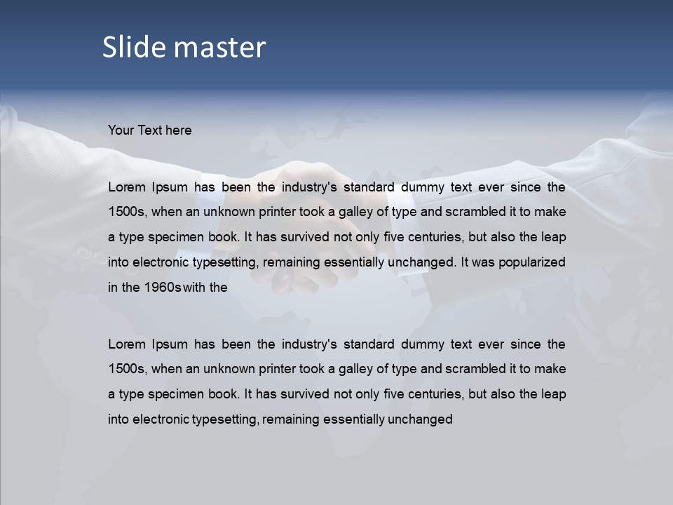 Hand Old Finger PowerPoint Template