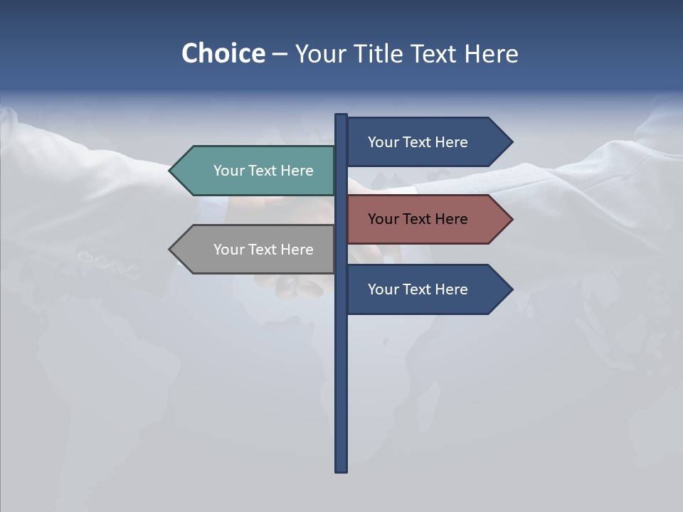 Hand Old Finger PowerPoint Template