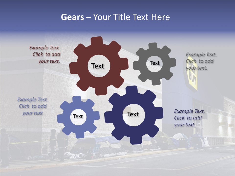 Helping Hand Young Grandmother PowerPoint Template