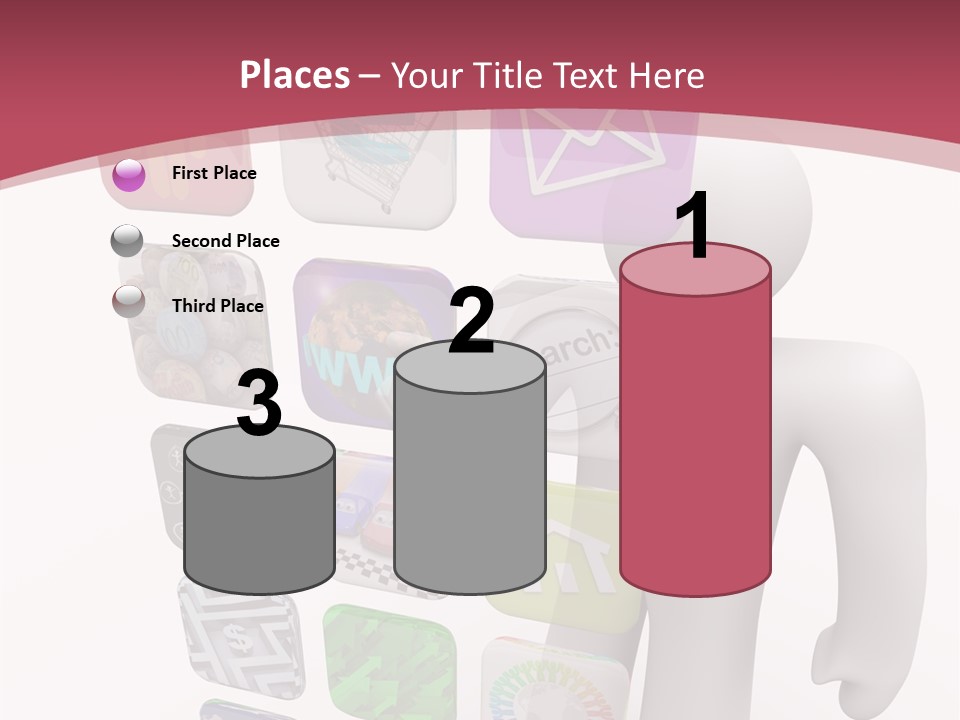 Helping Hand White White Background PowerPoint Template