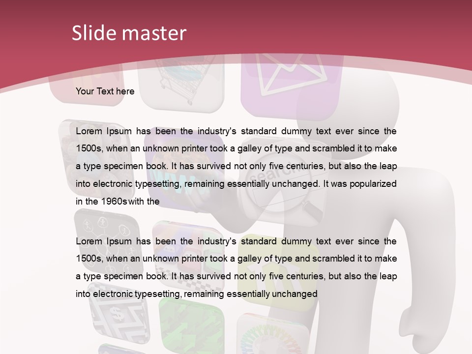 Helping Hand White White Background PowerPoint Template