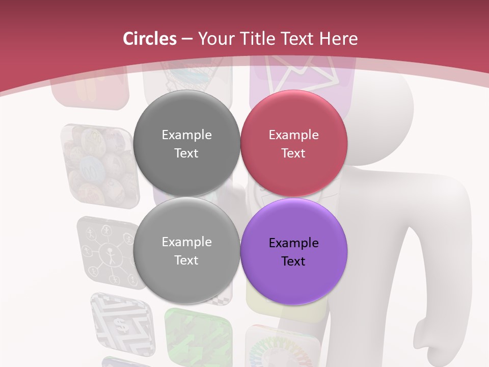 Helping Hand White White Background PowerPoint Template