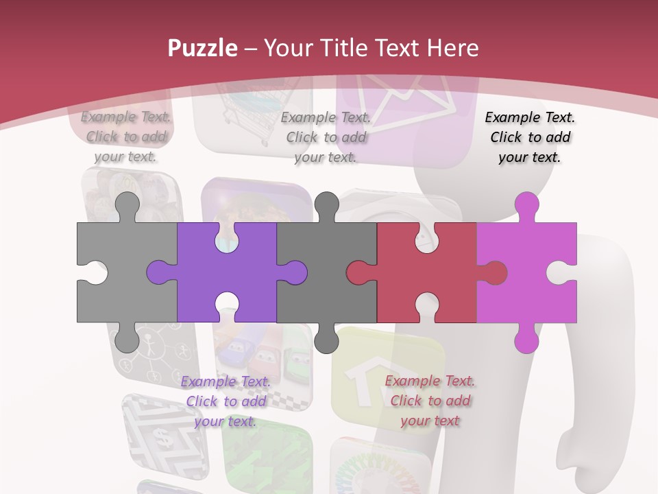 Helping Hand White White Background PowerPoint Template