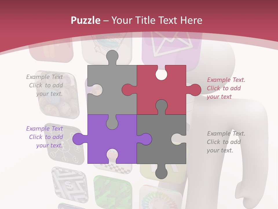 Helping Hand White White Background PowerPoint Template