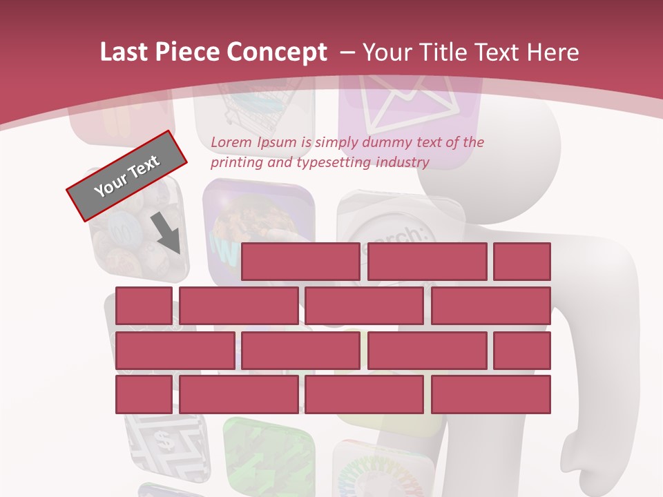 Helping Hand White White Background PowerPoint Template