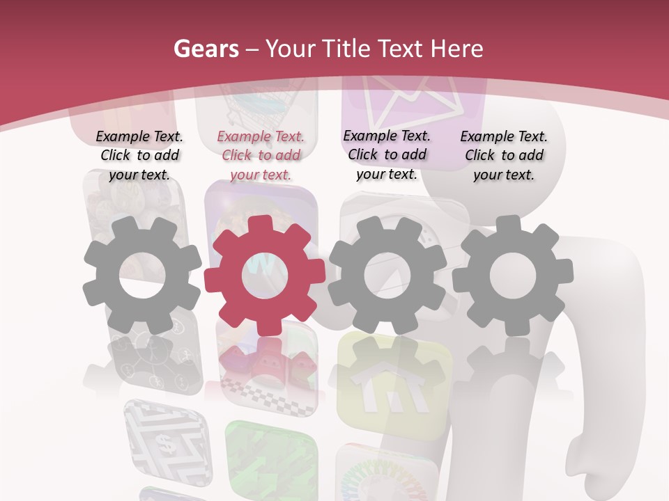 Helping Hand White White Background PowerPoint Template