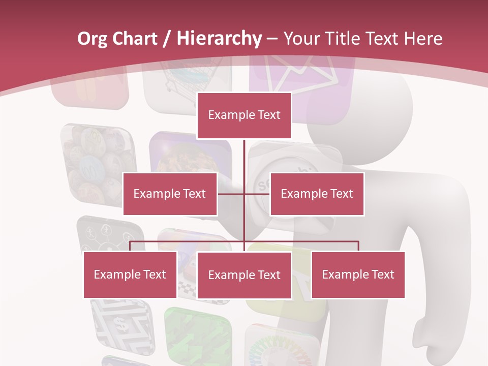 Helping Hand White White Background PowerPoint Template