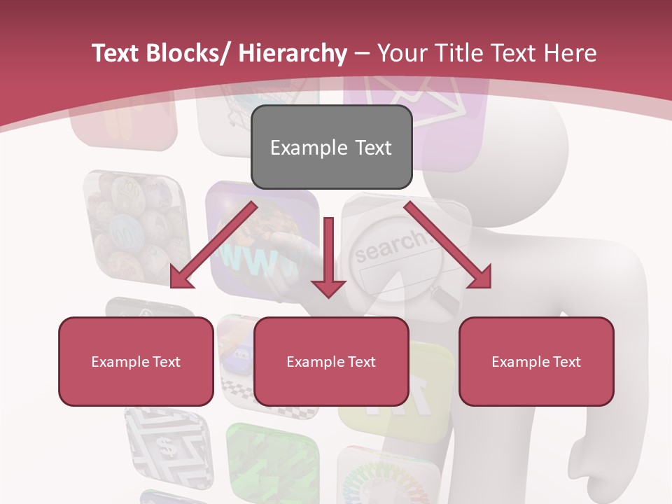 Helping Hand White White Background PowerPoint Template