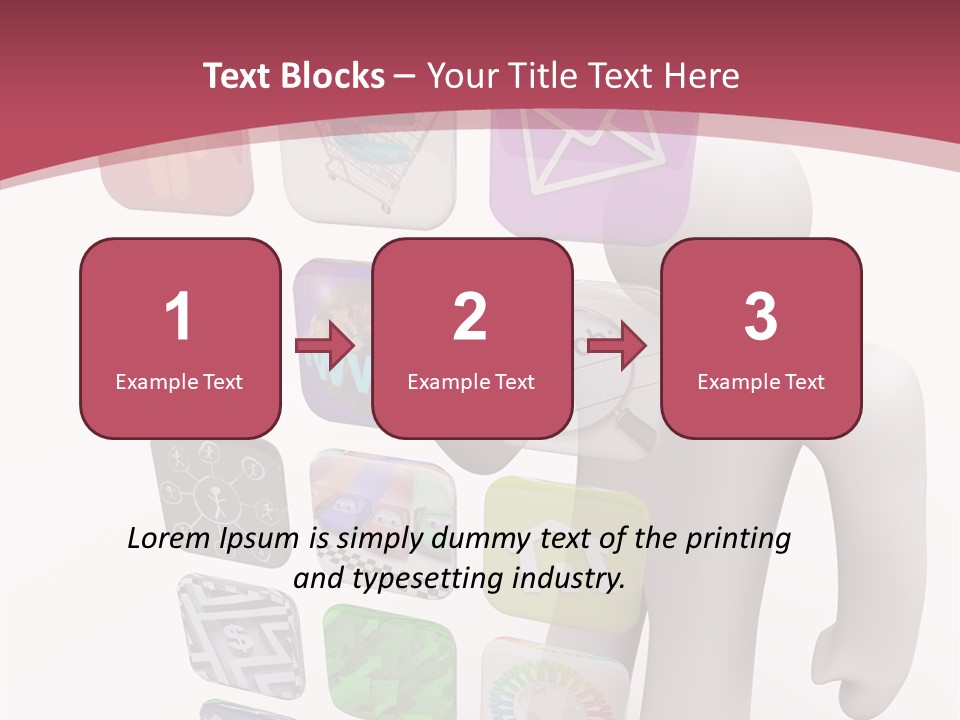 Helping Hand White White Background PowerPoint Template