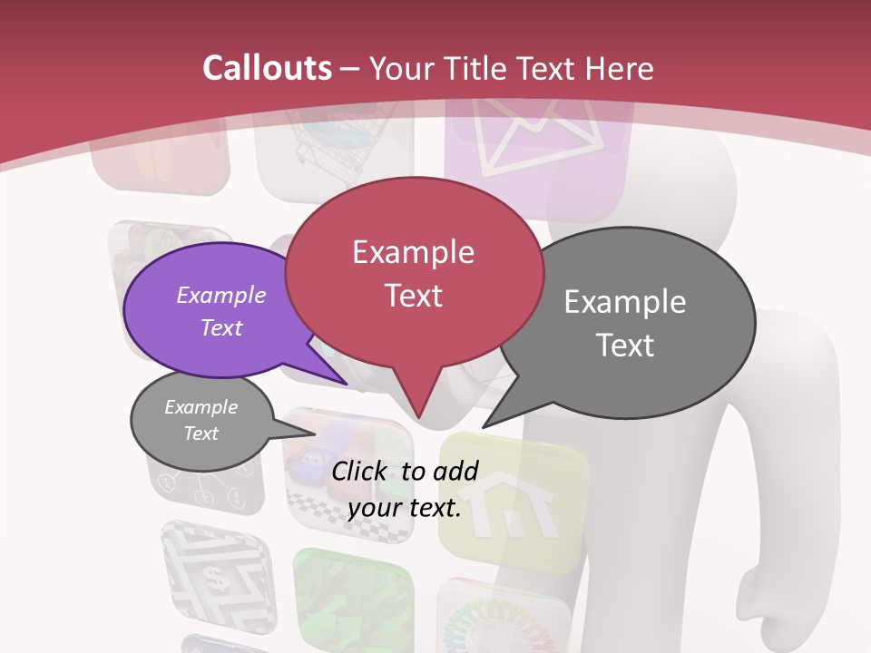 Helping Hand White White Background PowerPoint Template