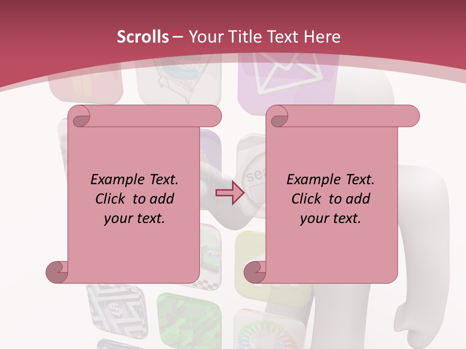 Helping Hand White White Background PowerPoint Template