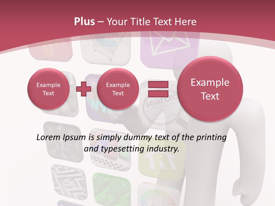 Helping Hand White White Background PowerPoint Template