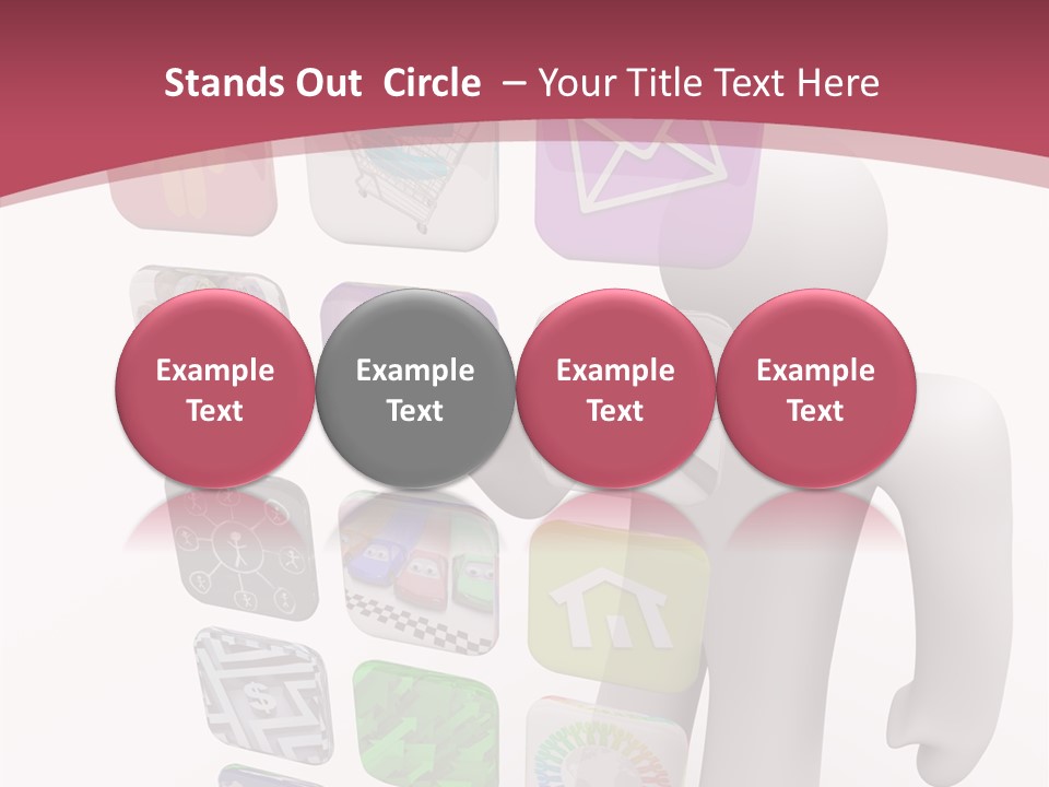 Helping Hand White White Background PowerPoint Template