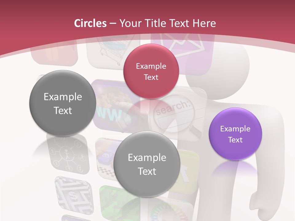 Helping Hand White White Background PowerPoint Template