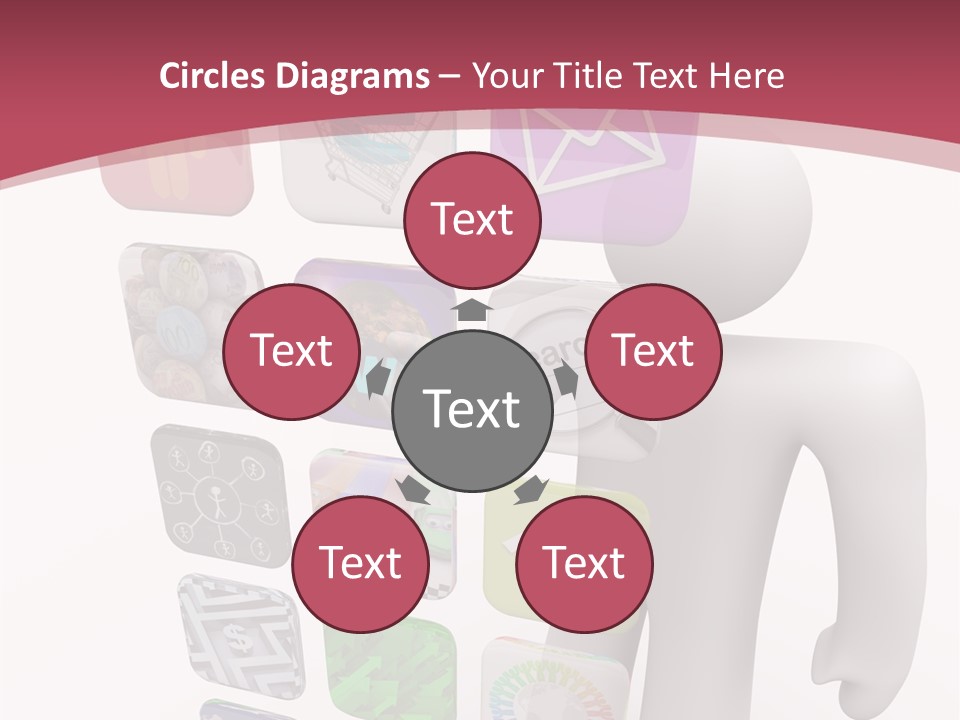 Helping Hand White White Background PowerPoint Template