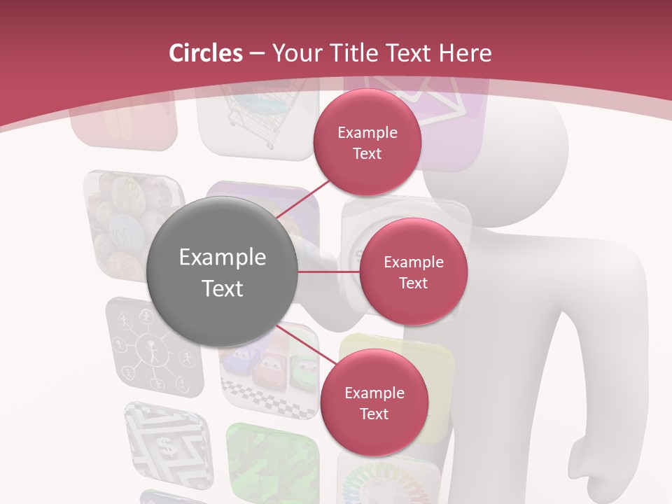 Helping Hand White White Background PowerPoint Template