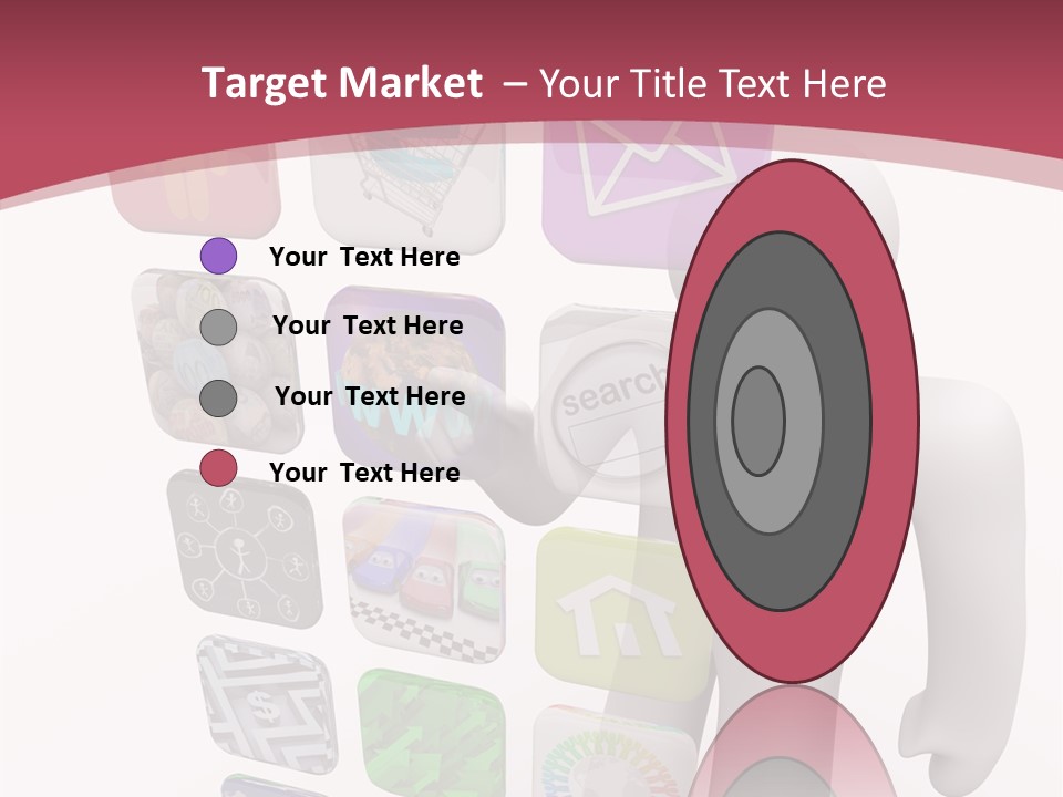 Helping Hand White White Background PowerPoint Template