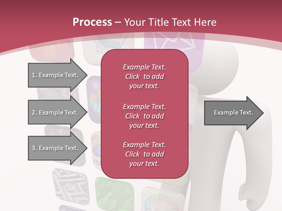 Helping Hand White White Background PowerPoint Template