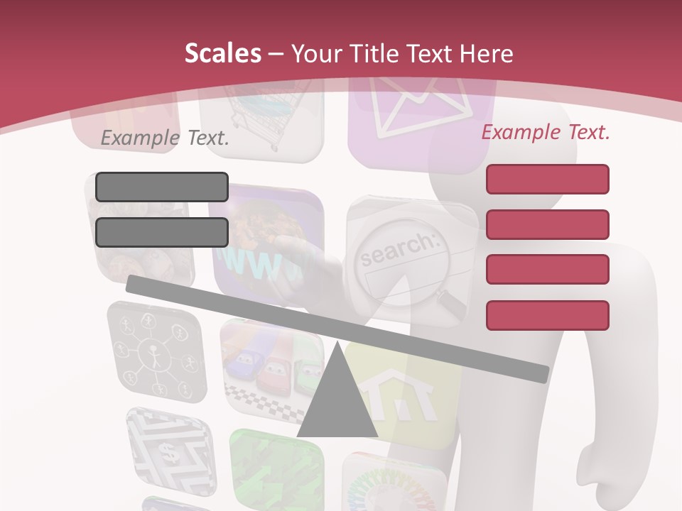 Helping Hand White White Background PowerPoint Template