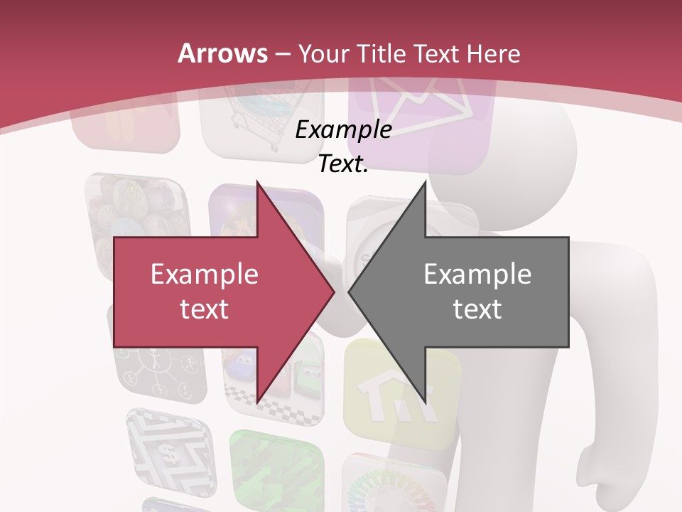 Helping Hand White White Background PowerPoint Template