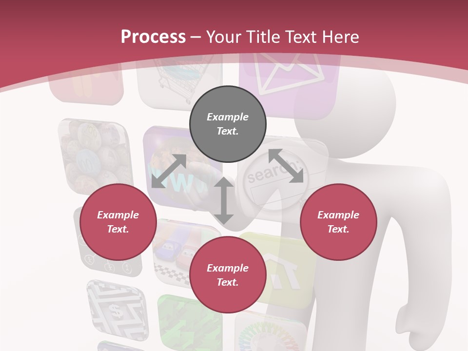Helping Hand White White Background PowerPoint Template