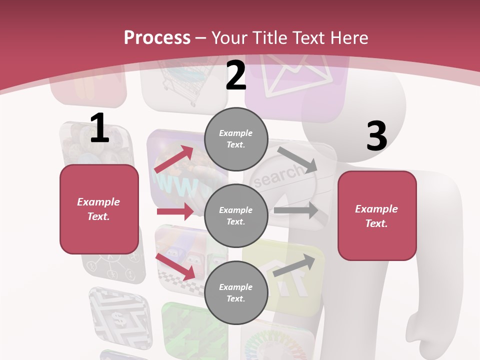 Helping Hand White White Background PowerPoint Template