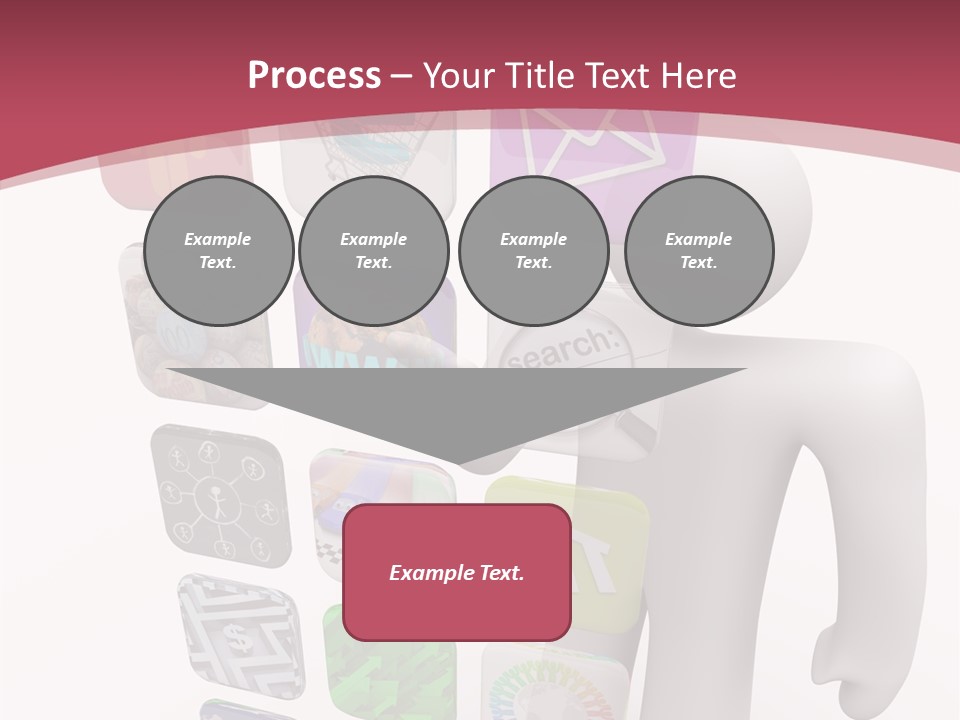 Helping Hand White White Background PowerPoint Template