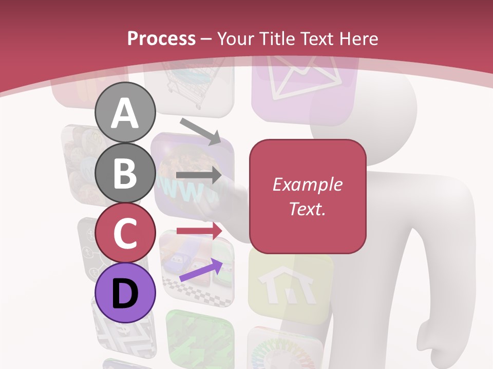 Helping Hand White White Background PowerPoint Template