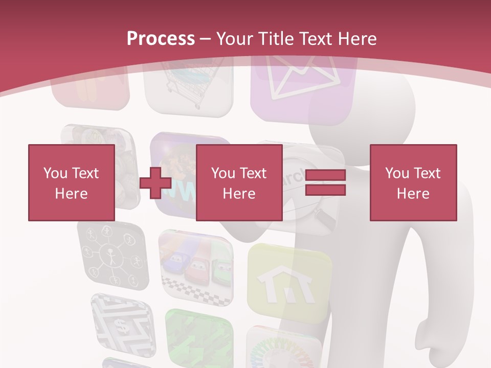 Helping Hand White White Background PowerPoint Template