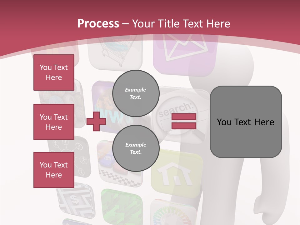 Helping Hand White White Background PowerPoint Template