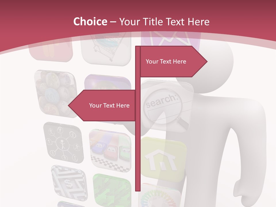 Helping Hand White White Background PowerPoint Template