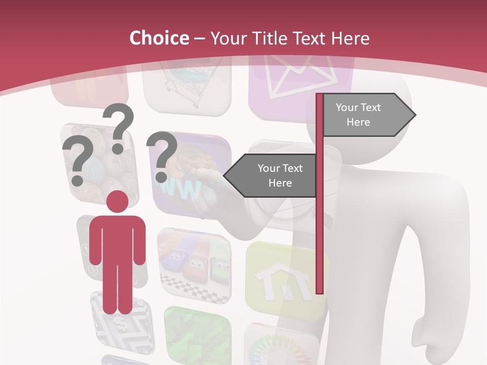 Helping Hand White White Background PowerPoint Template