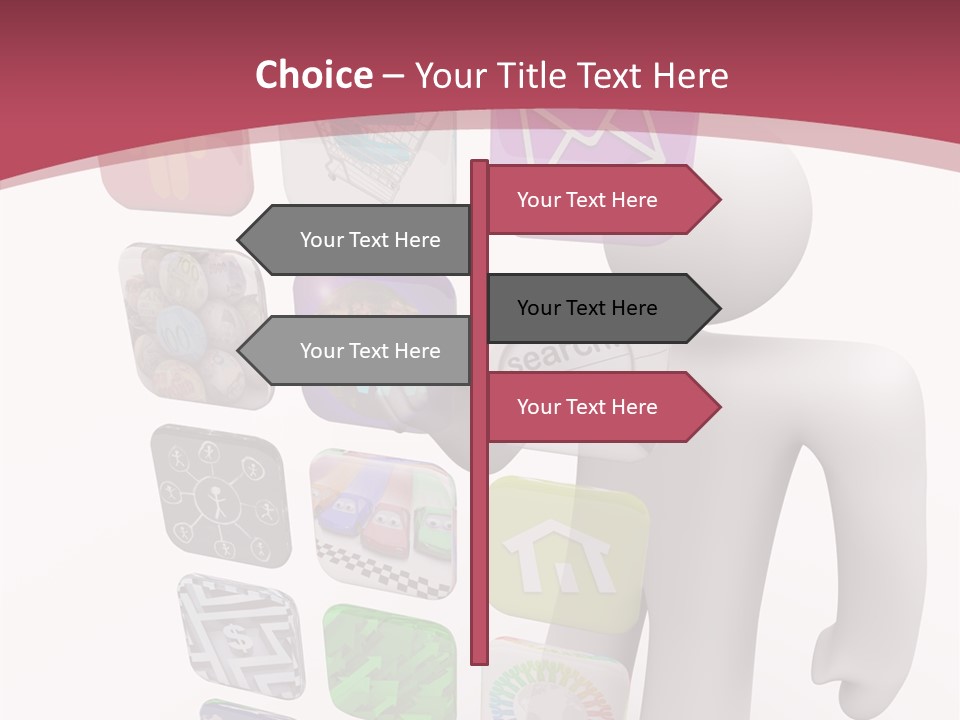 Helping Hand White White Background PowerPoint Template