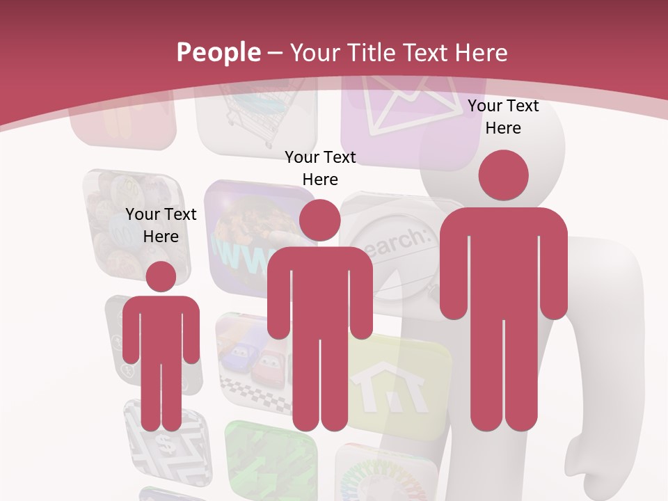 Helping Hand White White Background PowerPoint Template