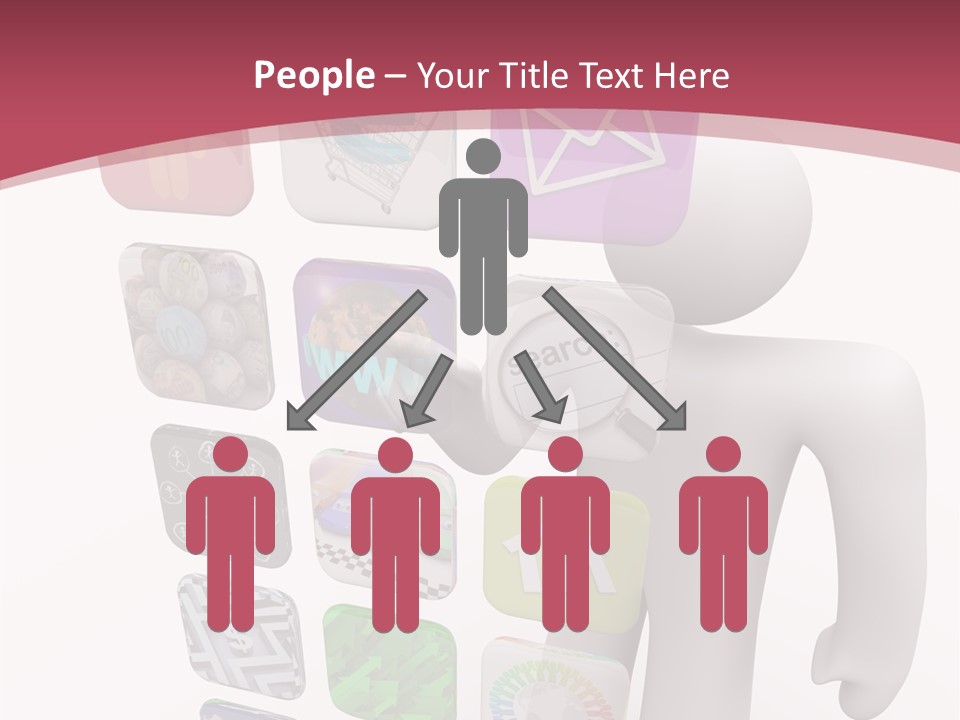 Helping Hand White White Background PowerPoint Template