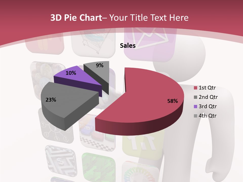 Helping Hand White White Background PowerPoint Template