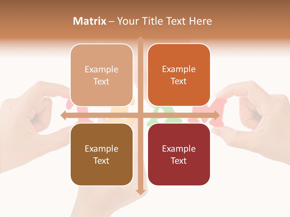 Caregiver Grandmother Holding Hands PowerPoint Template