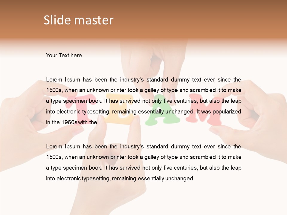 Caregiver Grandmother Holding Hands PowerPoint Template