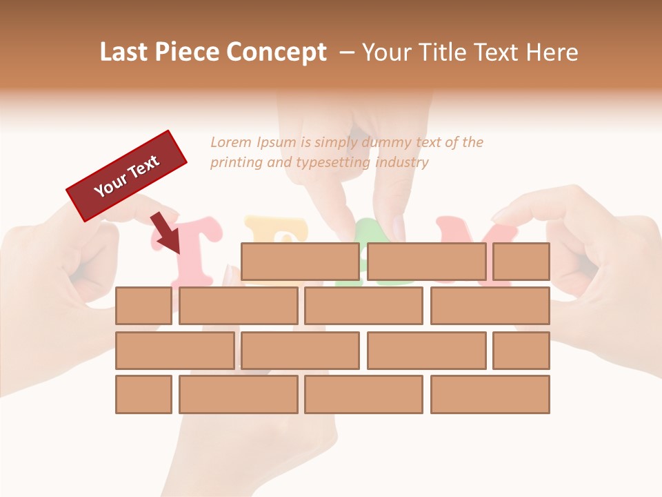 Caregiver Grandmother Holding Hands PowerPoint Template