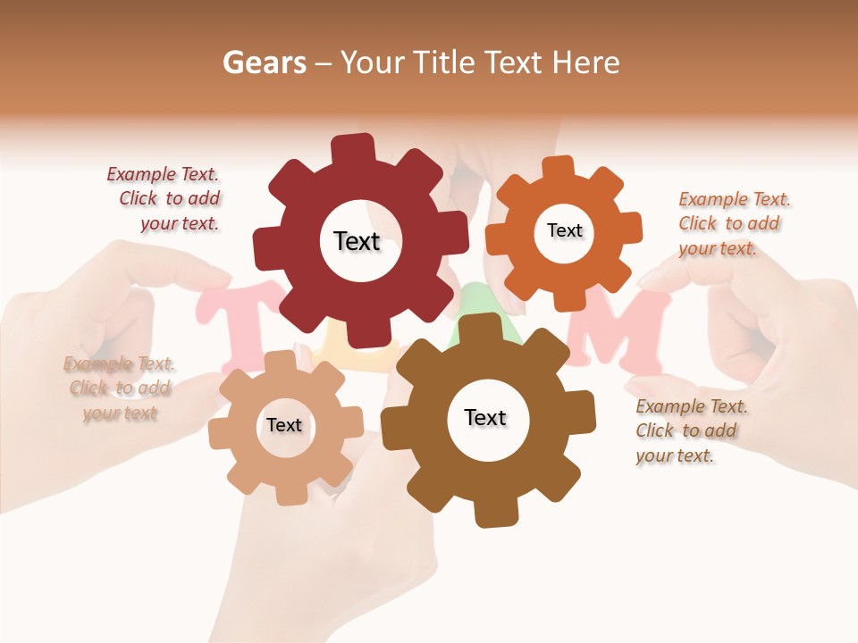 Caregiver Grandmother Holding Hands PowerPoint Template