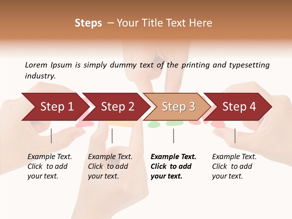 Caregiver Grandmother Holding Hands PowerPoint Template