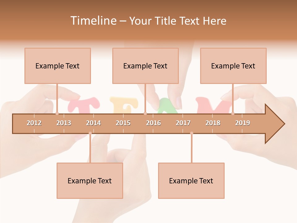 Caregiver Grandmother Holding Hands PowerPoint Template