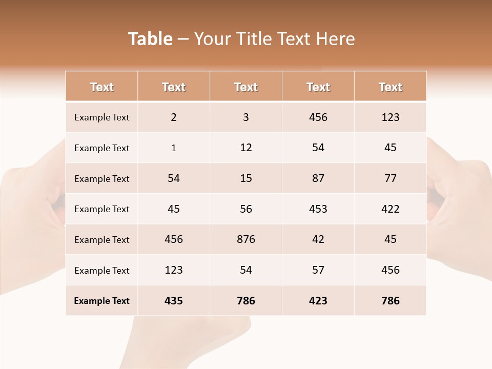 Caregiver Grandmother Holding Hands PowerPoint Template