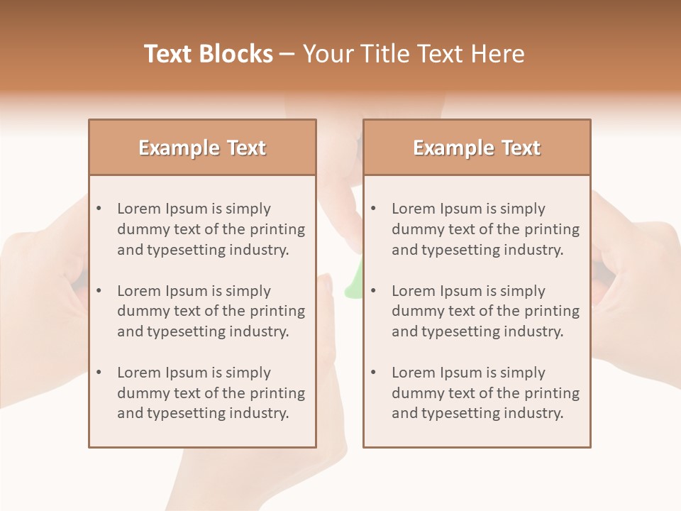 Caregiver Grandmother Holding Hands PowerPoint Template