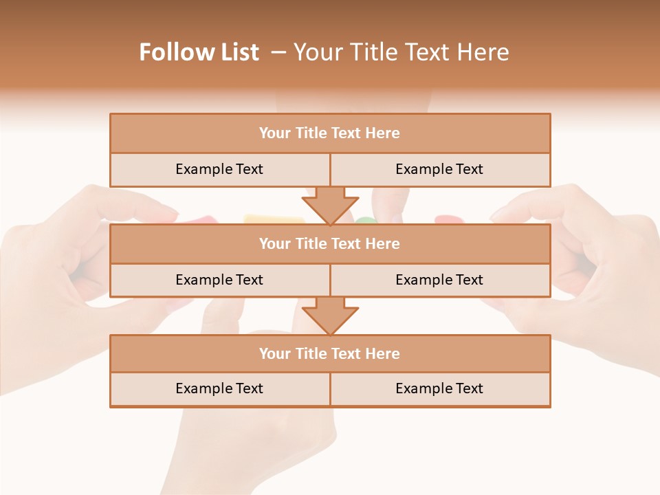Caregiver Grandmother Holding Hands PowerPoint Template